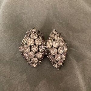 "By Gale" Vintage Rhinestone Clip-On Earrings